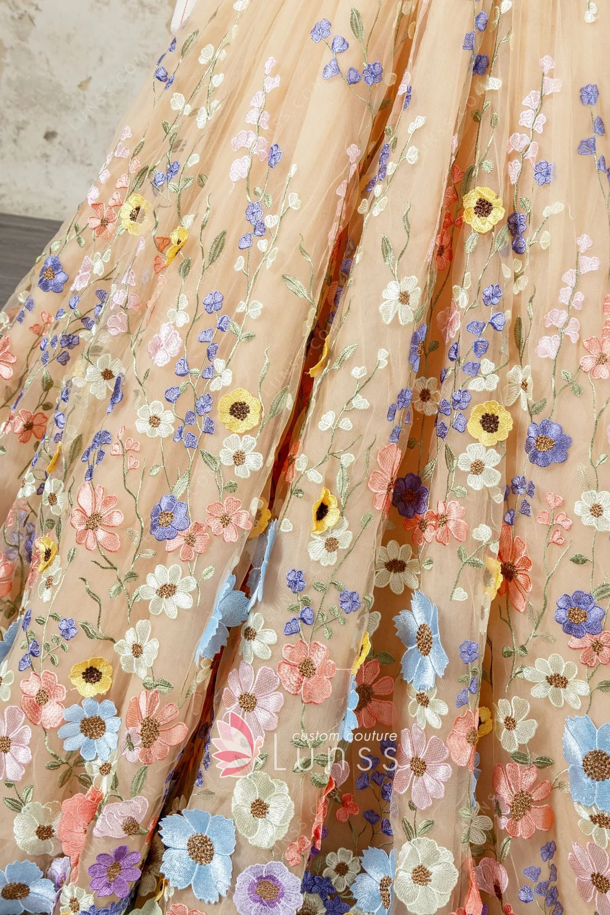 3d flower lace ball gown 3d flower lace ball gown