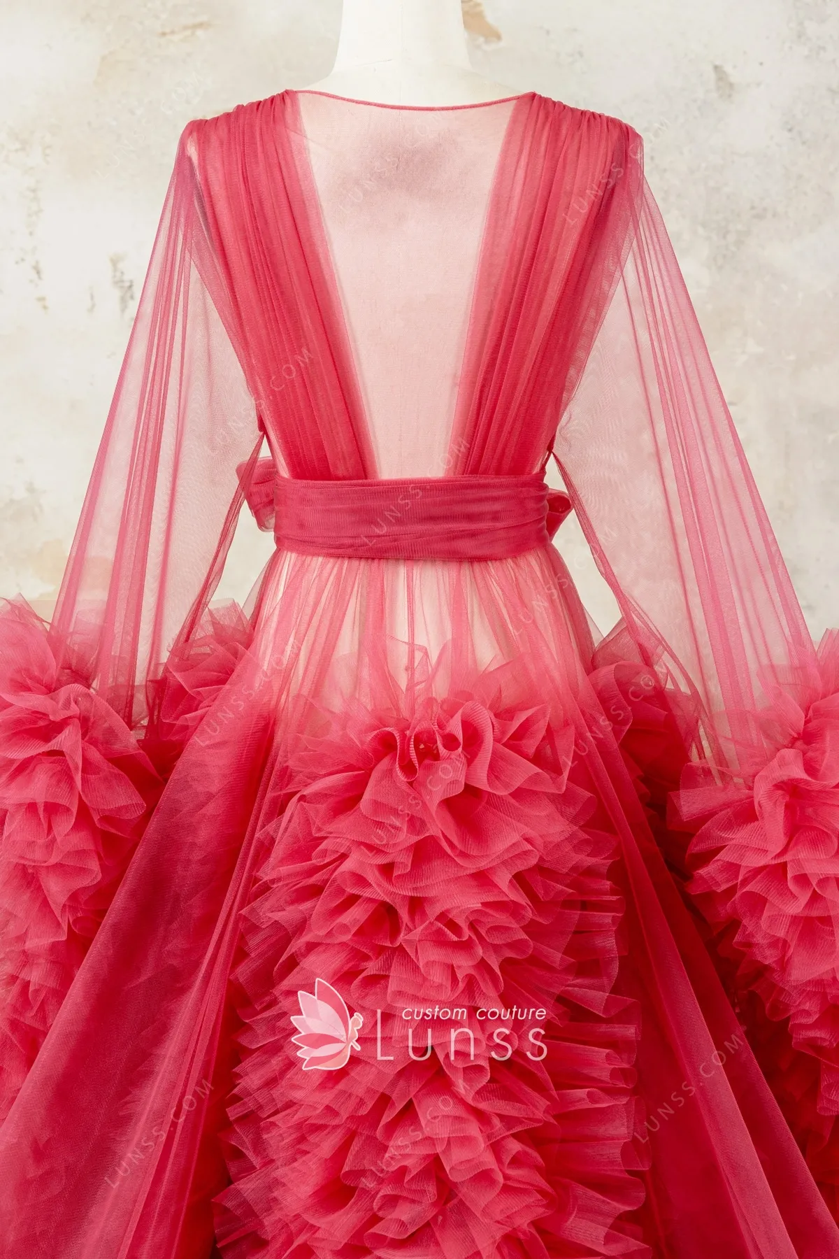 long sleeve ruffled maternity robe dress long sleeve ruffled maternity robe dress