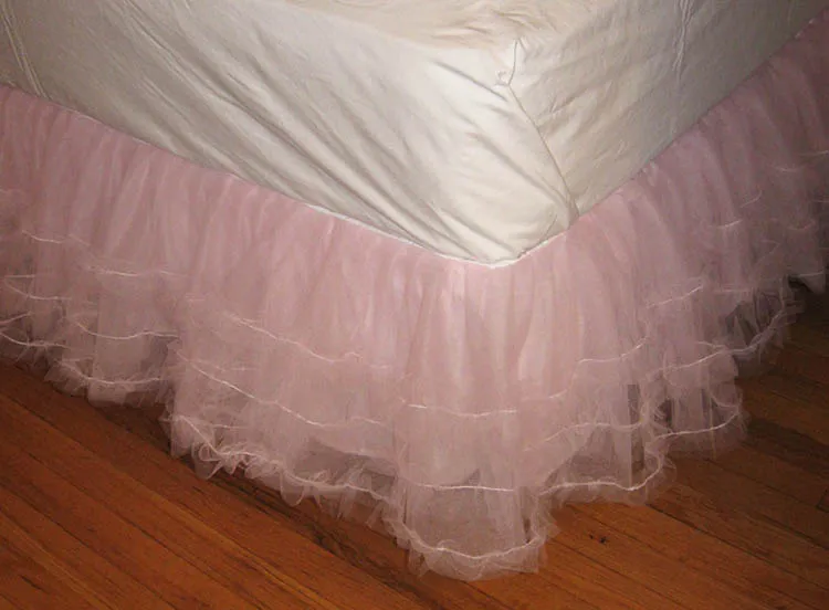 bed sheet with tulle edge bed sheet with tulle edge