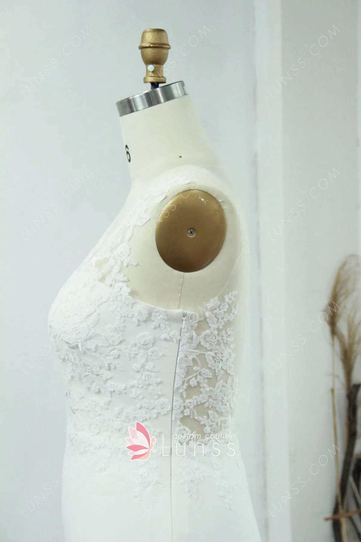 sleeveless white lace satin wedding dress sleeveless white lace satin wedding dress